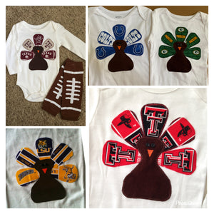 Boys Team Turkey Shirt or Onesie