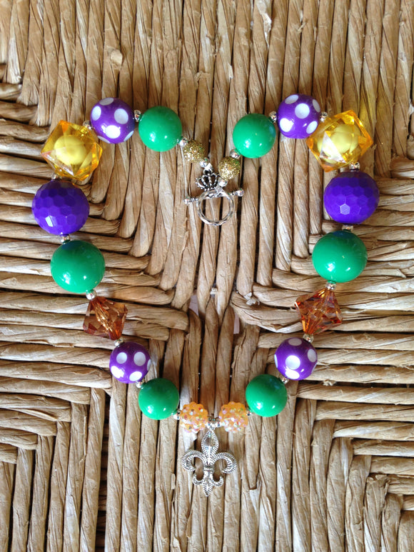 Girls Mardi Gras Necklace