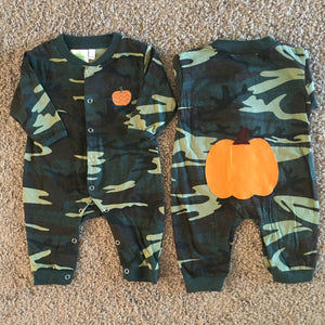 Camo Pumpkin Romper