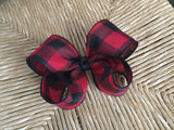 Girls Buffalo Plaid Heart Shirt