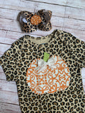 Cheetah Pumpkin Onesie or Shirt