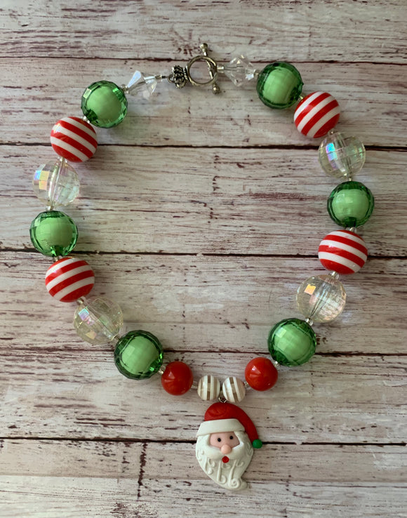 Girls Santa Necklace