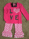 Girls Pink Love Shirt