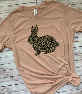 Girls Cheetah Bunny Shirt