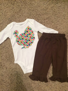 Baby Girl Turkey Outfit