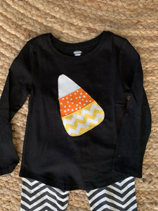 Girls Candy Corn Shirt