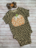 Cheetah Pumpkin Onesie or Shirt