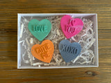 Conversation Heart Crayons