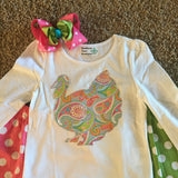 Girls Pink Turkey Outfit