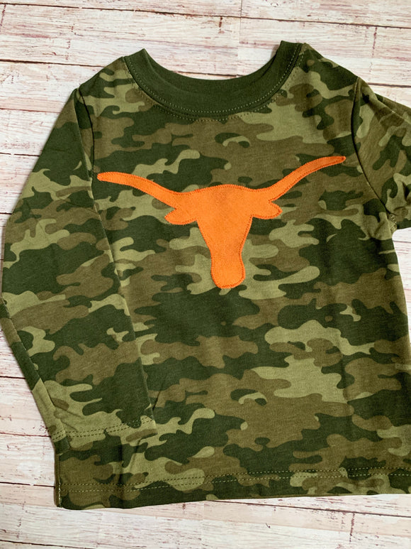 Camouflage Texas Longhorn Shirt