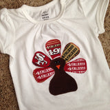 Girls Team Turkey Shirt or Onesie
