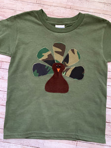 Boys Camo Turkey Shirt