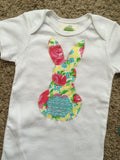 Girls Floral Bunny Outfit