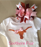 Girls Texas Longhorn Shirt or Onesie