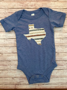 Boys Blue Texas Onesie-