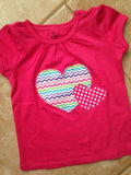 Girls Chevron Heart Outfit