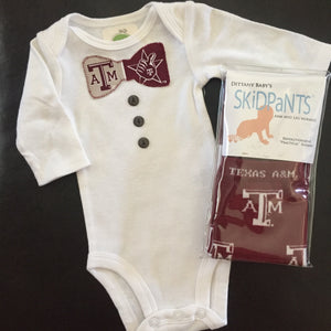 Texas A&M Onesie Set