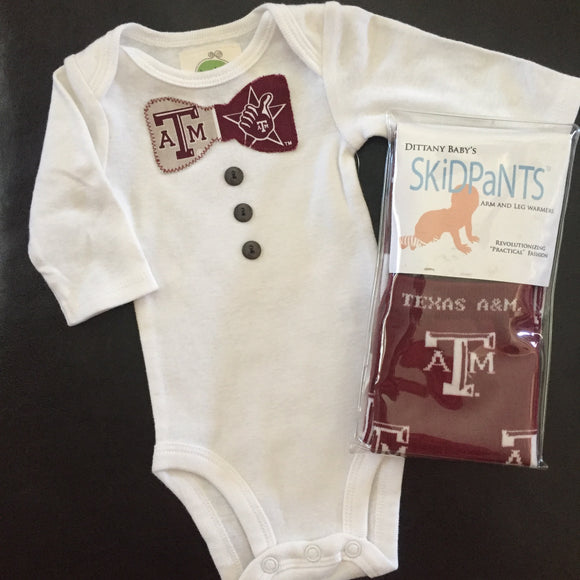 Texas A&M Onesie Set