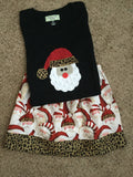 Girls Cheetah Santa