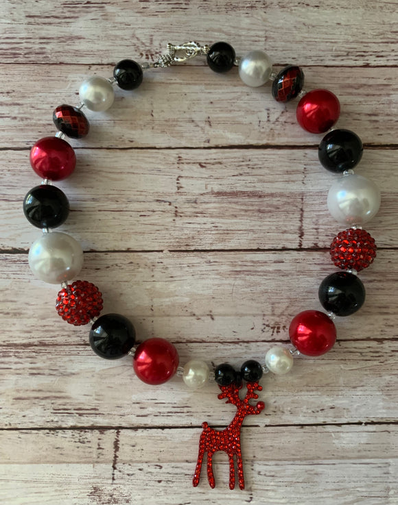 Girls Rudolph Necklace