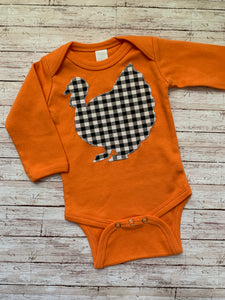 Buffalo Check Turkey Onesie