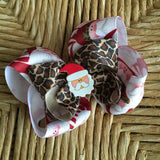 Girls Cheetah Santa