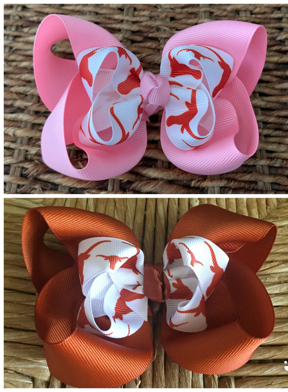 Texas Longhorns Hairbow