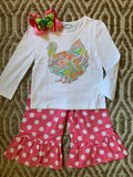 Girls Pink Turkey Outfit