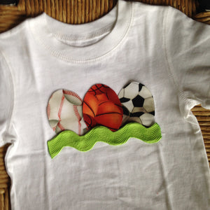 Boys Sports Egg Shirt