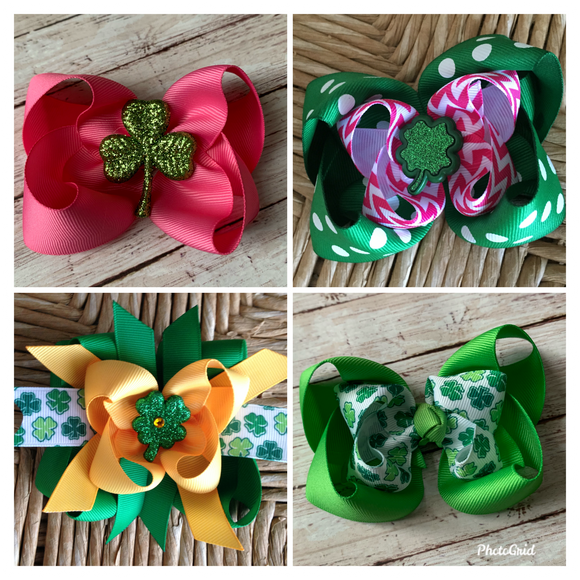 St. Patrick’s Day Bows