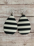 Printed Teardrop Earrings