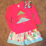 Girls Bright Christmas Tree