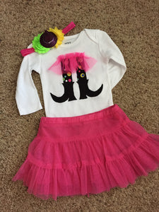 Girls Tutu Witch Outfit