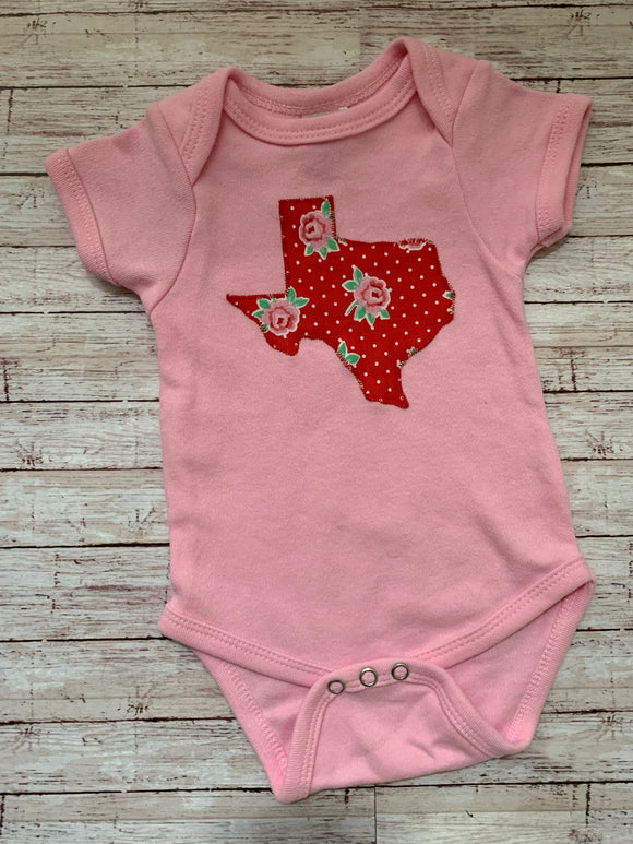 Texas Floral Onesie