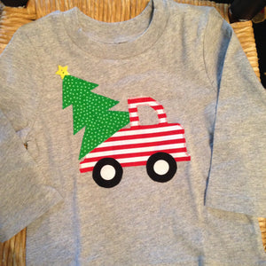Boys Christmas Truck Shirt or Onesie