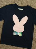 Boys Navy Bow Tie Bunny Onesie/Shirt