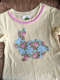 Girls Floral Bunny Shirt